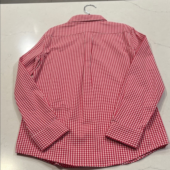 Southern Tide Boys Red Gingham Kids Button Down Shirt sz 8-10 - Picture 4 of 7
